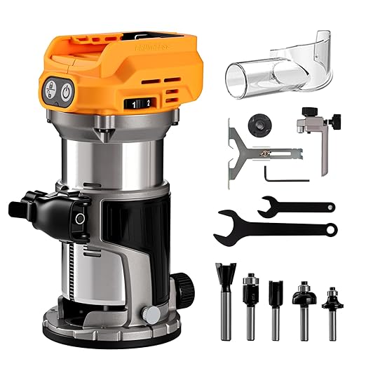 Router Tool 800W for Woodworking Tools with 12pcs 1/4" Router Bits 31000r/Min 110V,Tool Box (US10)