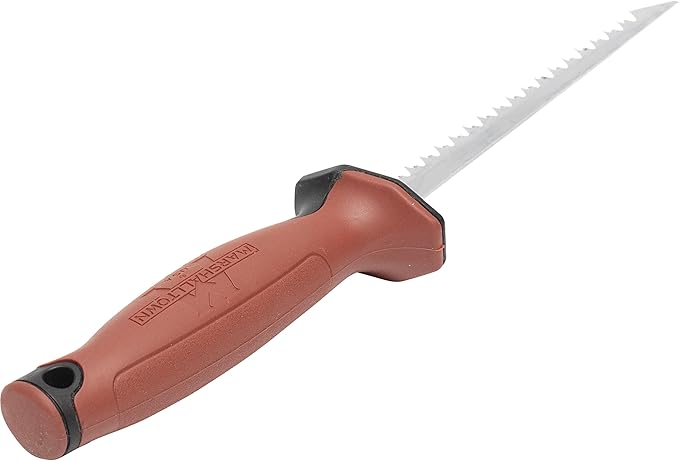 MARSHALLTOWN RockWarrior 2.0 Utility Saw, High Carbon Steel Jab Saw Blade, Soft Grip Handle, Cuts Almost any Non-Metallic Material, RW2.0
