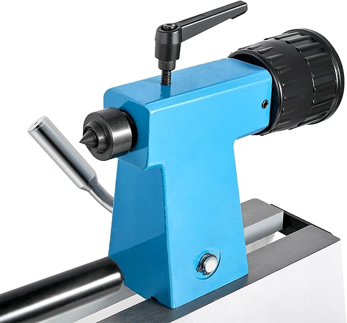 Mini Benchtop Wood Lathe, 8" x 12" Small Wood Lathe Machine 1/3 HP Infinitely Variable Speed 750-3200 RPM with Wood Turning Lathe Tools Kits Professional for DIY Woodworking