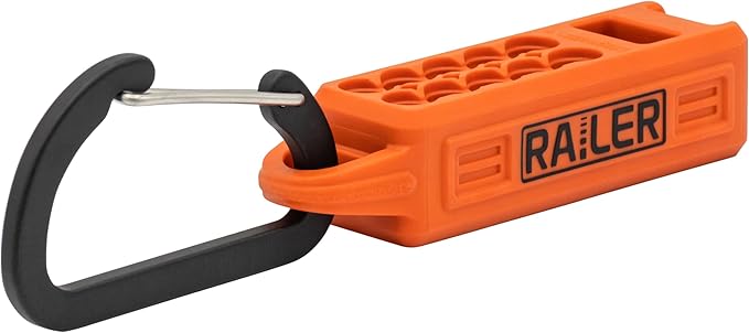 Screwdriver Magnetizer Bit Holder Organizer ??Railer 10-Hole Magnetizer/Demagnetizer Bit Organizer Holder with Carabiner