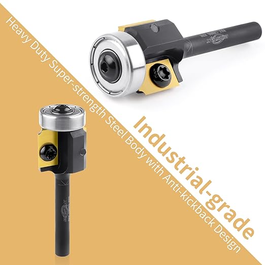 1/16" Radius Insert Roundover Router Bit 1/4" Shank, Replaceable Carbide Insert Edge Forming Roundover Bit Bead Rounding Over Edging Bit Wood CNC Router Bits