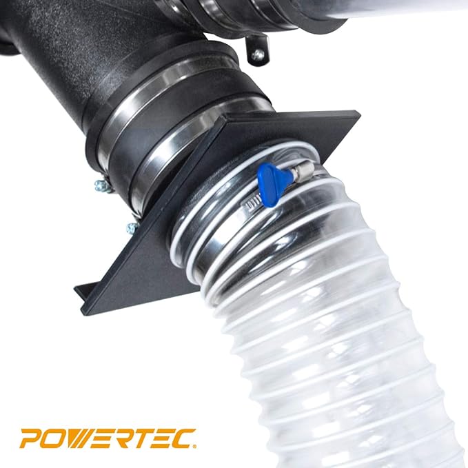 POWERTEC 70262-P2 2-1/2 Inch Key Hose Clamp, Thumb Screw Key Adjustable Stainless Steel Hose Clamps for Dust Collection, Dust Collector and Dryer Vent Hose, Pipe Clamp, RV Clamp,Worm Gear Clamp,20pack
