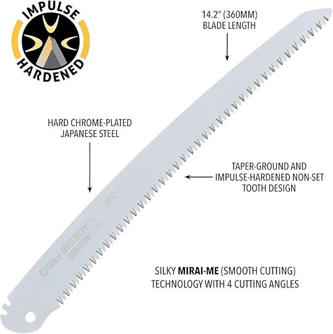 Silky Professional Replacement Blade Only BIGBOY 2000 360mm XL Teeth (357-36)