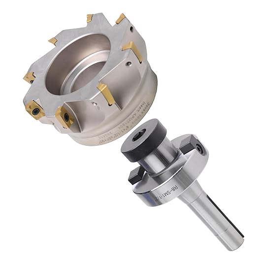 R8 Shank Shell Face Mill Arbor Adapter Holder, Arbor: 1-1/2?? Range: 4" to 5", for Bridgeport - 7/16''-20