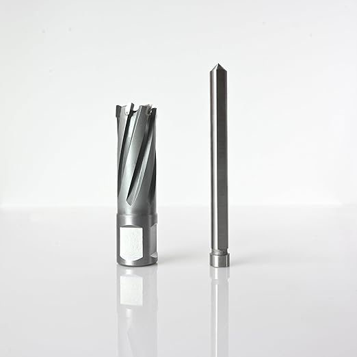 Wind Speed Carbide-Tipped Annular Cutter 3/4" Diameter x 1-3/8" Depth with Weldon Shank, High Precision Mag Drill Bit for Magnetic Drill Press, for Hard Material, Stainless Steel, Cast Iron, CT-350