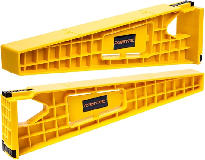 POWERTEC Drawer Slide Jig Set ??Drawer Slide Installation Tool for Cabinets Desks Dressers Kitchen Drawers and Woodworking Projects ??Supports Framed & Frameless Cabinets (72349)
