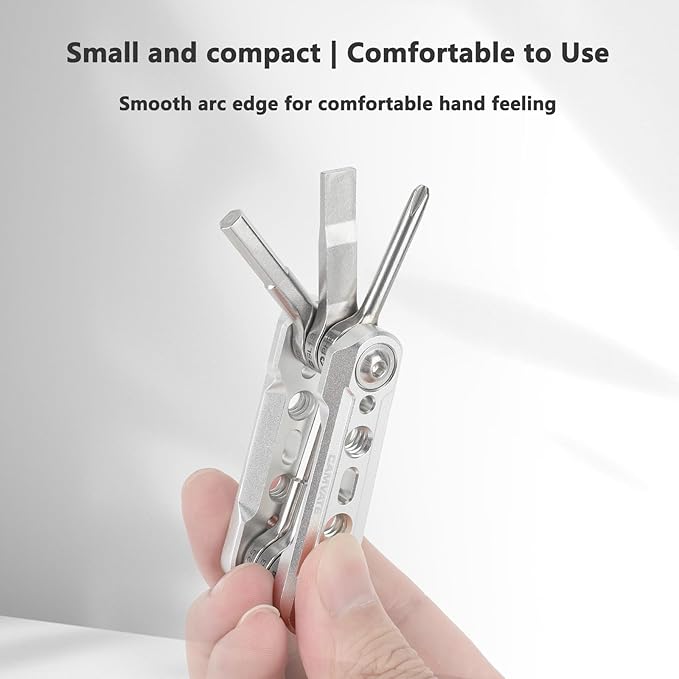 CAMVATE Folding 6-in-1 Multi-Tool Kit(Silver)-3804