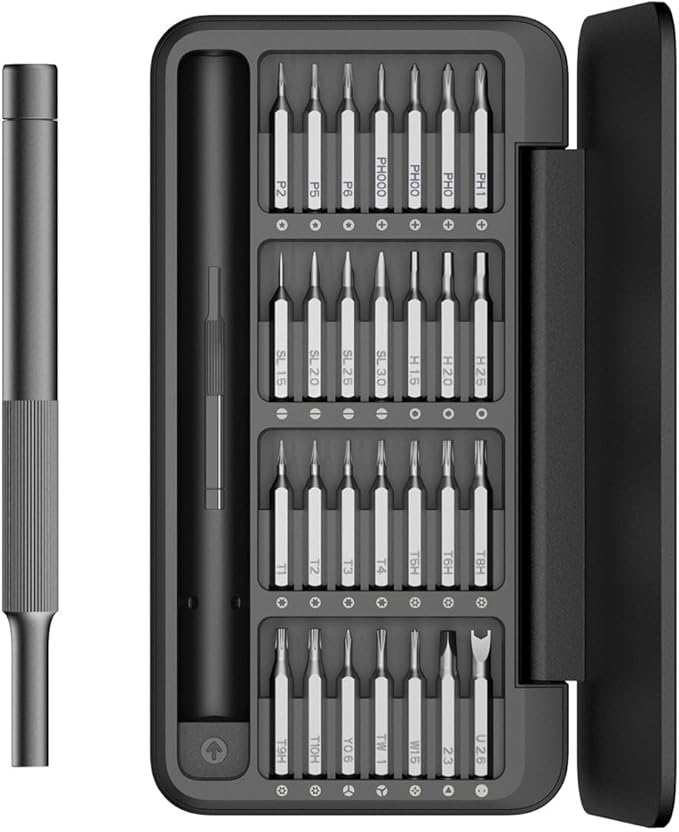 HOTO 28 in 1 Precision Screwdriver Set Bundle With Electric Precision Screwdriver Kit Pro