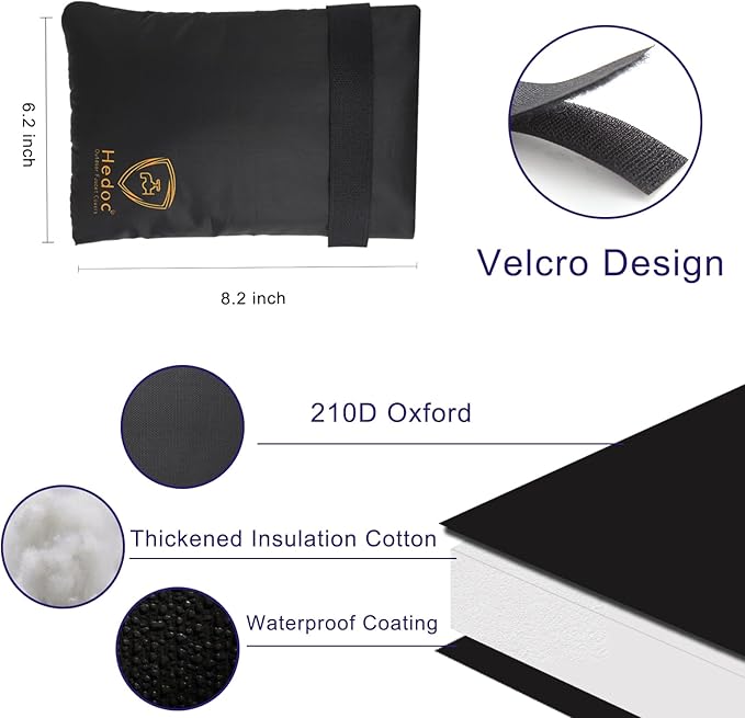 Hedoc Pro Outdoor Faucet Covers for Winter Freeze Protection, 4 Pack 6'' W x 8.2'' H Winter Faucet Insulation Cover Socks, Hose Bib Covers for Winter (Faucet Cover 4 Pack)