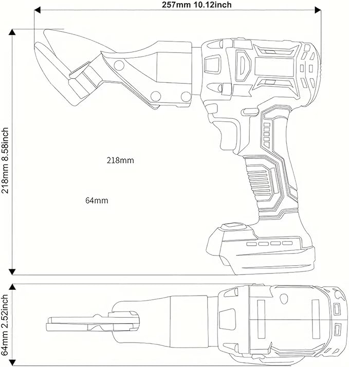 Brushless Cordless Metal Shear for Makita 18V Battery,Heavy Duty Electric Scissors for Cutting Metal/Iron,Stainless Steel,Carpet and Cardboard-Variable Speed