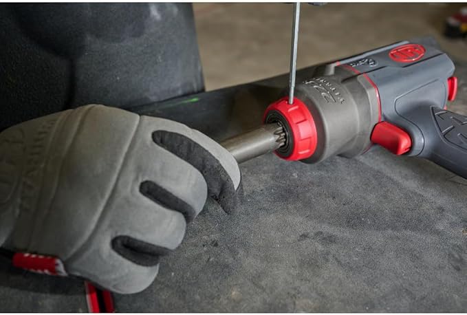 Ingersoll Rand 2236QTIMAX-2 DXS2 1/2" Air Impact Wrench, 2" Extended Anvil, Quiet, 1500 ft-lb Torque, Titanium Hammercase, Friction Ring Retainer, Pistol, Interchangeable Anvil, Multi-functional Tool