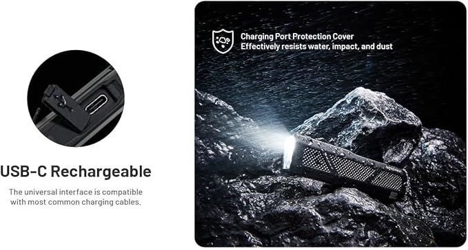 Nitecore EDC17 3-in-1 Flashlight – 1500 Lumens Powerful LED, UV Inspection Light & Green Beam, Slim Stainless Steel Flat Body, USB-C Rechargeable, Waterproof EDC for Work & Outdoor Use, with NSticker