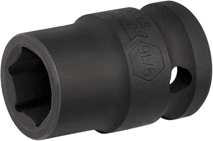 Jetech 1/2 Inch Drive 9/16 Inch Standard Impact Socket, Made with Chrome Molybdenum Alloy Steel, Heat Treated, 6-Point Design, SAE