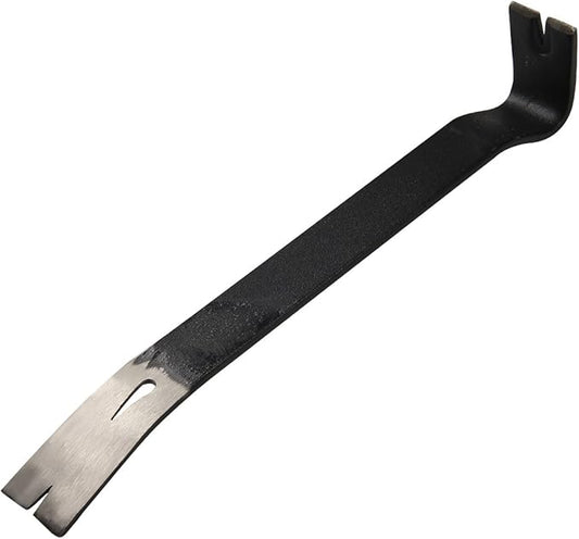 KSEIBI 285150 Hand Wonder Crow Bar Tool, Steel Nail Puller Paint Lid Lifter Trim Small Flat Pry Bar 15" inch for Prying, Scraping, Lifting, Pulling, Utility Claw Wonderbar