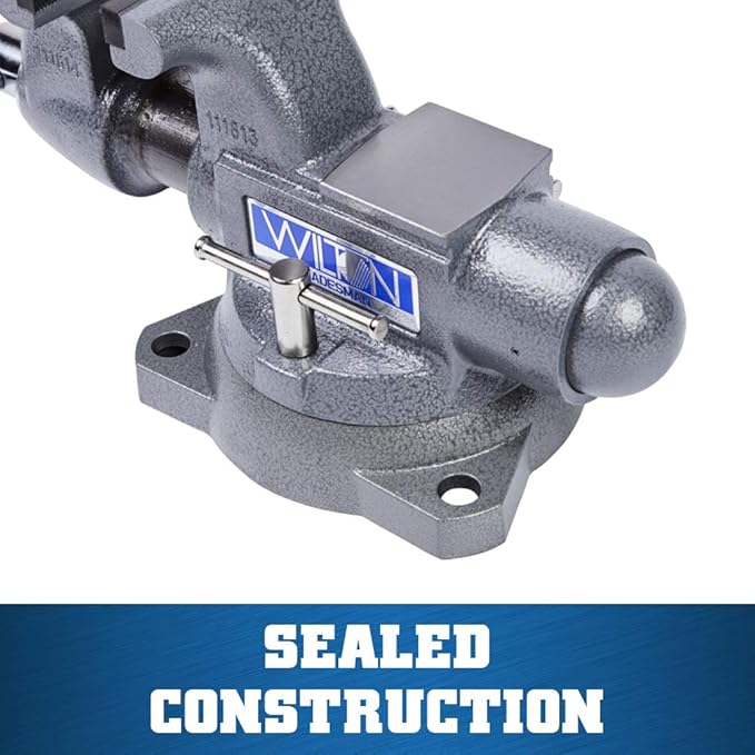 Wilton Tradesman Bench Vise, 4-1/2" Jaw Width, 3-1/2" Max Jaw Opening, 3-1/4" Throat (Model 1745)