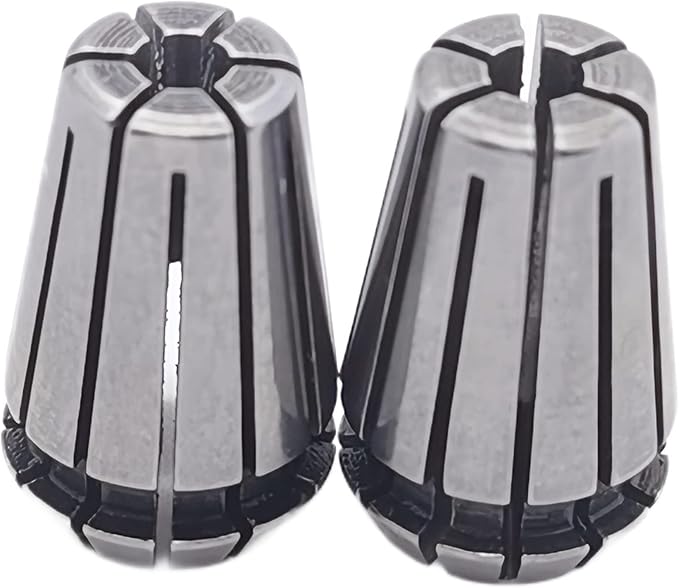 2pcs ER11 1/8 inch Spring Collet Precision Mill Chuck Collet CNC Engraving Machine & Router Milling Lathe Tool Holder (2pcs ER11 1/8)