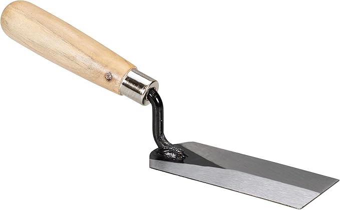 Marshalltown Masonry Margin Trowel, 5 Inches by 2 Inches, Carbon Steel Blade, Wood Handle, 97