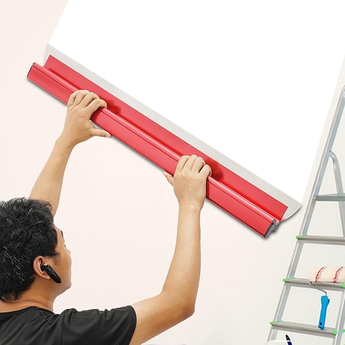 40in Skimming Blade Drywall Smoothing Taping Tools Stainless Steel Drywall Skimming Knife for Plastering and Jointing Plaster and Wallpaper Removal