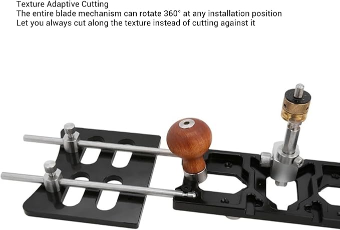 Yunseity Router Plane Handheld Woodworking Tool, HD39 Adjustable Hand Wood Planer Aluminum Alloy Wood Trimming Plane with Depth Stop for Woodworking
