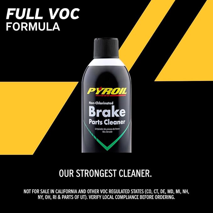 Non-Chlorinated Brake Parts Cleaner, Instantly Removes Brake Dust, Grease & Grime, Quick Drying, 13 Oz (Pack of 12)