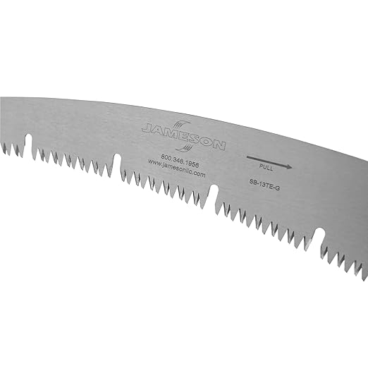 Barracuda??Tri-Cut Saw Blade with Gullet Edge, 13-Inch | Hard-Chrome Plated, Impulse Hardened Teeth | Fits Jameson and Smith Pole Saws | Durable, Clean Cutting