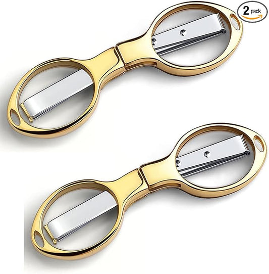 Folding Scissors, TSA Compliant & Portable, Compact, Safe Travel Scissors, Stainless Steel Retractable, 2 Pcs