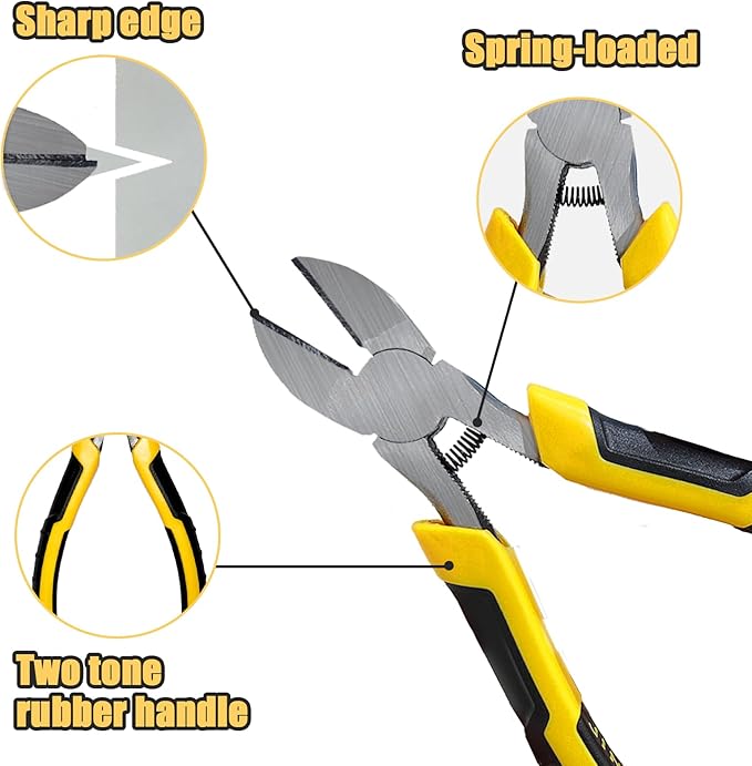 Precision Wire's Cutters Heavy Duty Pliers - Side Cutters, Cutting Pliers, Wire's Cutter Plier, Wire's Snips, Side Cutter Plier, Wire's Cutters for Crafting. (6 inch)