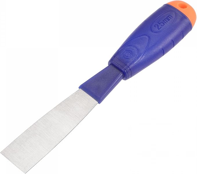 uxcell Putty Knife 1" Carbon Steel Scraper PP Handle for Spreading Drywall, Taping 3Pcs