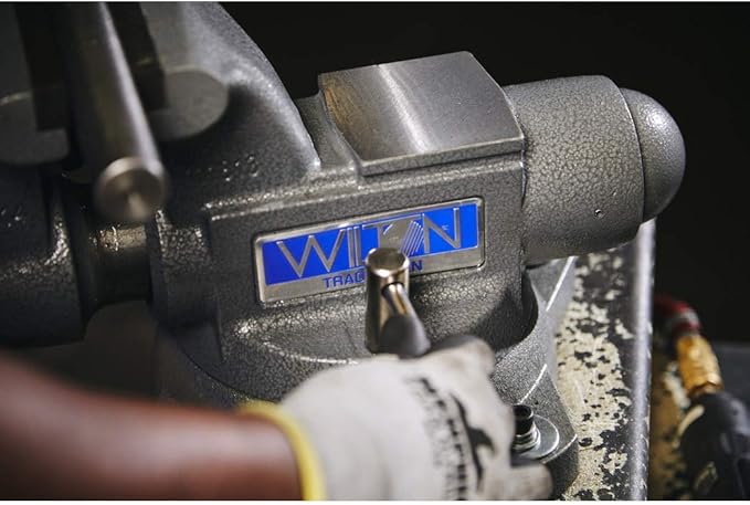 Wilton Tradesman Bench Vise, 6-1/2" Jaw Width, 6" Max Jaw Opening, 4" Throat (Model 1765)