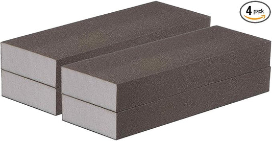 HARFINGTON 4pcs Superfine Sanding Sponge Blocks 500-600 Grit Foam Sanding Block for Polishing Kitchen Metal Wood Drywall, 200x70x25mm