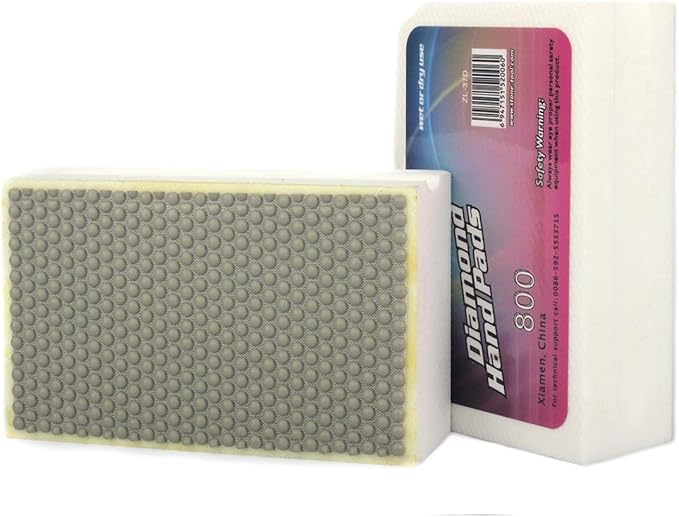 Z-Lion Resin Diamond Hand Pads Grit 800 for Stone Glass Ceramic Marble Granite