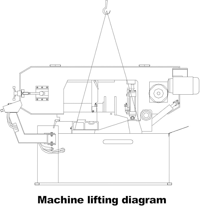KAKA INDUSTRIAL Horizontal Band Saw, 18 inch x9.8 inch Swivel on both sides,Movable control panel, finger touch keys,Max. cutting 13 in at 90°,Metal Cutting Band Saw, 220V-60HZ-3PH BS-1810GC