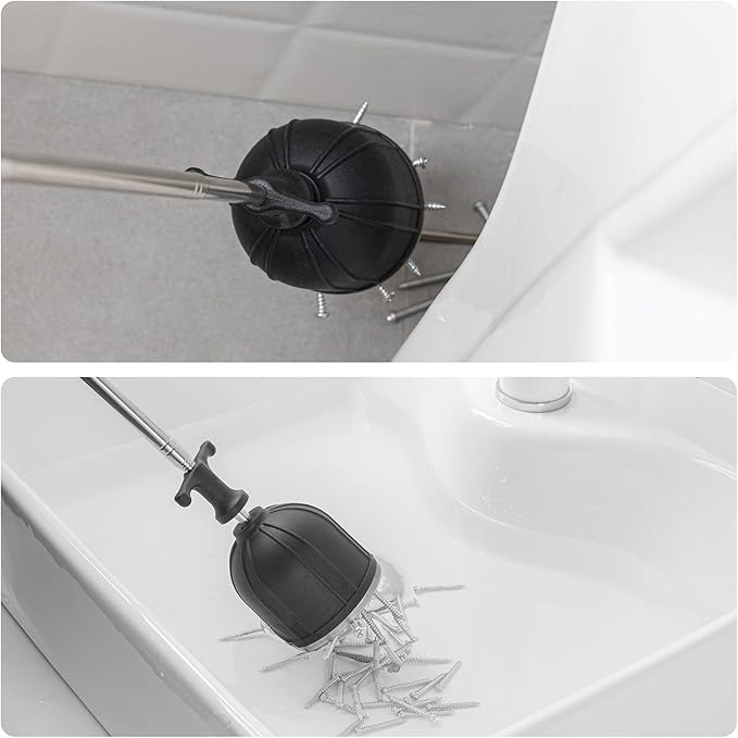 Magnetic Pickup Tool 竊?0LB Heavy Duty Magnet Stick with Handle, Extendable Magnet Wand for Nails, Screws & Metal Objects, Strong Magnetic Tool for Mechanics, Handyman, Garage & Home Use(Black)