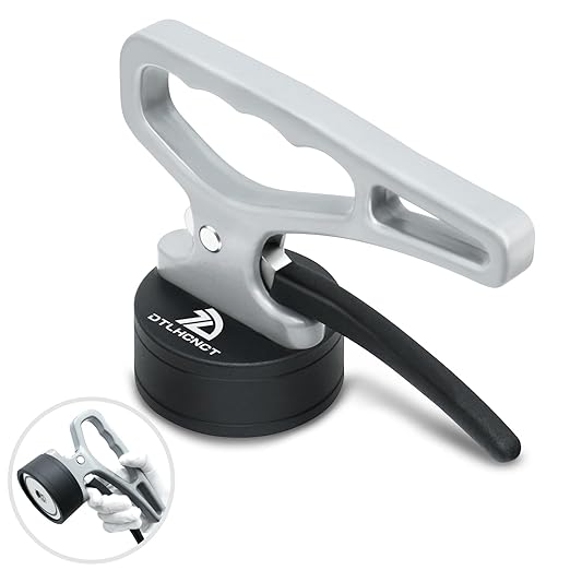 DTLHCNCT Strong Magnetic Pickup Tool with Quick Release Handle,Portable Lifting Magnet for Welding Positioning,Laser Cutting,Material Collection Ergonomic Design for Iron Plates, Steel & Metal Objects