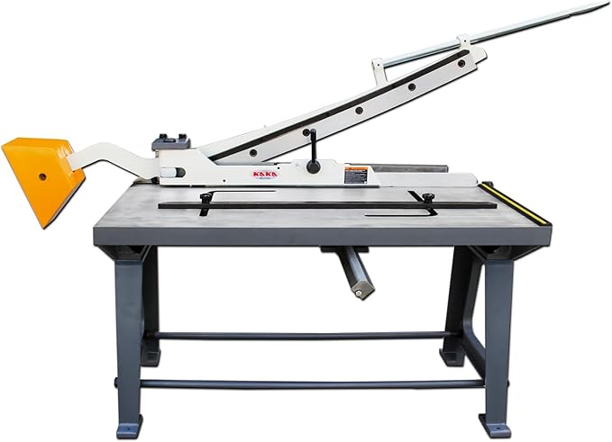 KAKA INDUSTRIAL Sheet Metal Shears,40-Inch 14Gauge (0.075 Inch) Guillotine Metal Shear,Sheet Cutter with Stand for Industrial Fabrication and Construction KHS-40