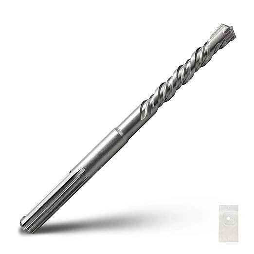 11/16 x 10 inch SDS Max Rotary Hammer Drill Bit, 18x260mm Carbide Tip Masonry Drill Bit,Concrete Drill Bit for Masonry, Brick, Stone, Concrete (Length :260mm / 10 inch, 18mm (11/16 in) Diameter)