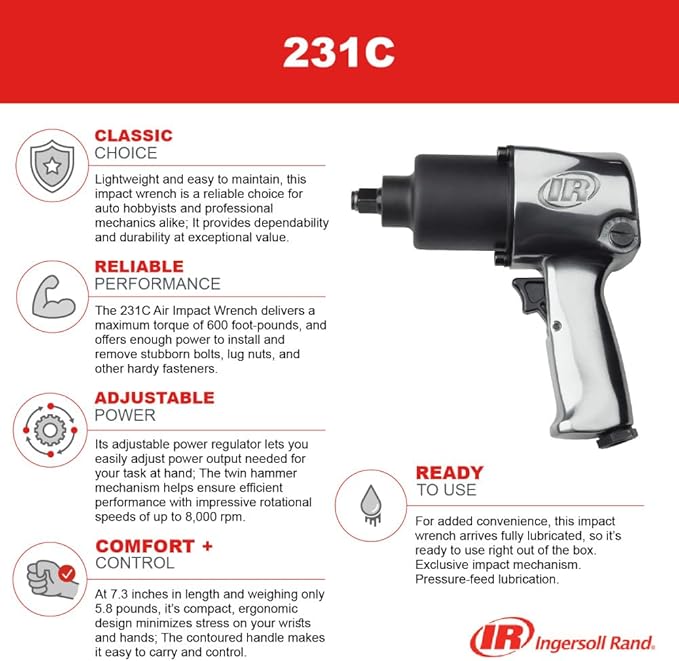 Ingersoll Rand 231C 1/2-Inch-Drive Air Impact Wrench