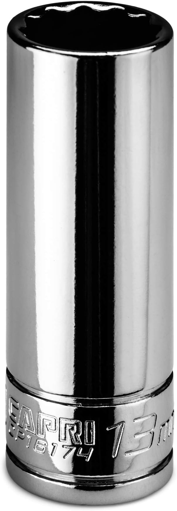 Capri Tools 13 mm Deep Socket, 1/4 in. Drive, 12-point, Metric