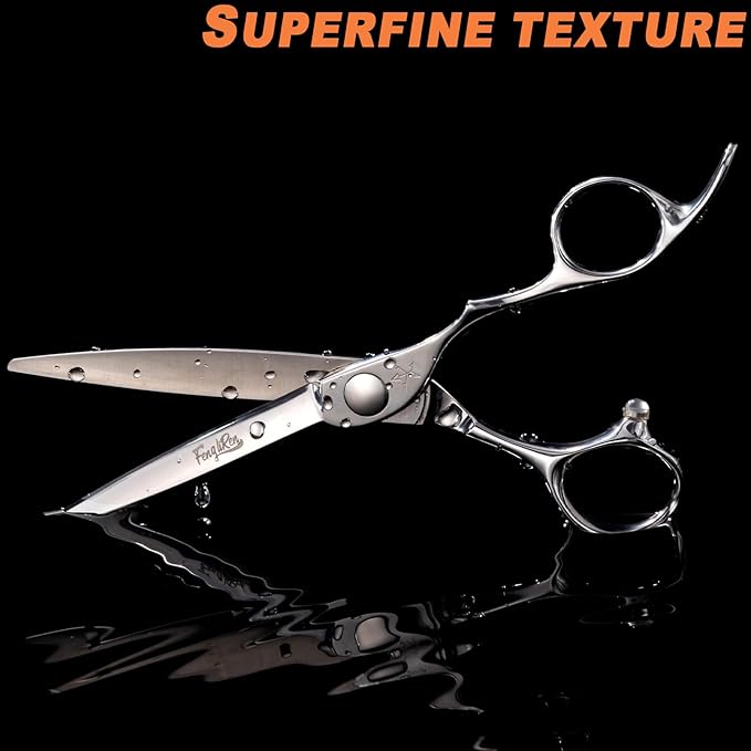 High-end Professional Extremely Very Sharp Barber Hair Cutting Scissors Hairdresser Shears For Hair 6.1 Inch Haircut Scissor Made Of Dynamic Stainless Steel For Hairdressing Salon Home Use