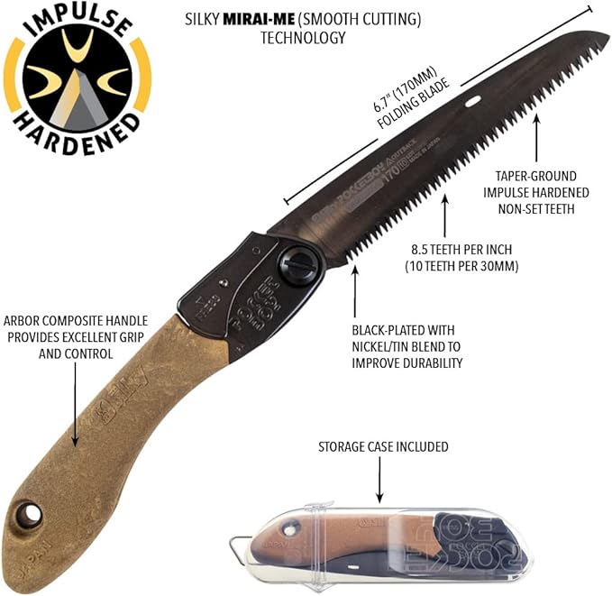 Silky Professional Pocketboy Folding Saw 170mm Medium Teeth Outback Edition (750-17)
