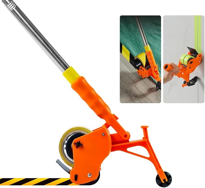 BAUSATZ Floor Tape Applicator竊똌anual Pushing Tape Marking Machine, Tape bonding Machine, Manual Tape applicator, Used for Floor Marking, Decoration Protection and Laying (JDJ001)