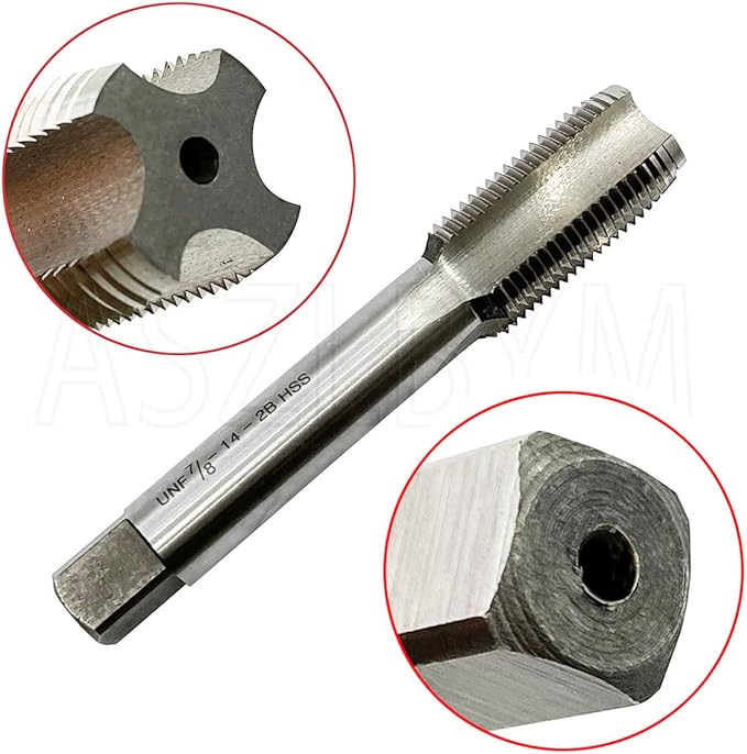 ASZLBYM 7/8-14 HSS Tap And Die Set竊?UNF Machine Thread Tap And UNF Round Thread Die Right Hand
