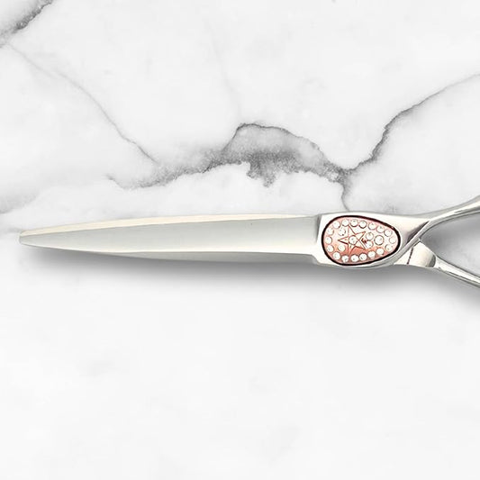Scissors for Professional Hairdressers - 6" Shears With Intricate Detailing and Design - 440C Stainless Steel For Longlasting Sharpness