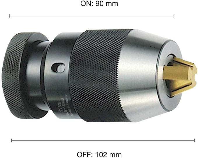 1/64"-1/2" Special Heavy Duty Keyless Drill Chuck, JT33 Mount, Titanium Jaws