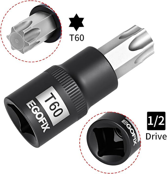 1/2 Inch Drive x T60 Torx Bit Socket