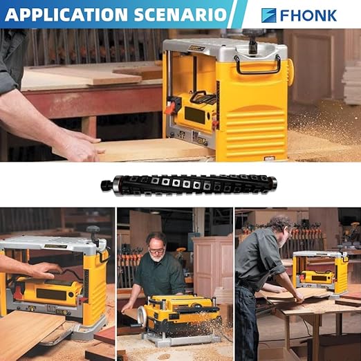12-1/2 inch Spiral Helical Cutterhead for DeWalt DW733, DW734 Thickness Planer (12.5 inch)