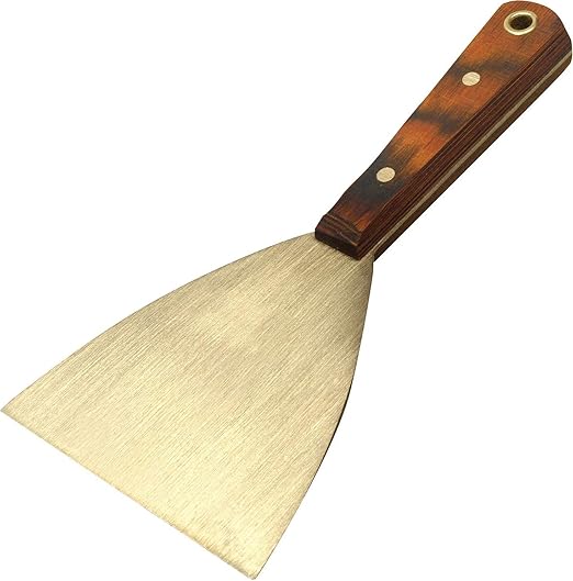 CS Unitec | 75 mm Spackle Putty Knife Hand Scraper Tool | Non-Sparking Aluminum Bronze Paint Scraper and Drywall Knife, (EX408-75A)