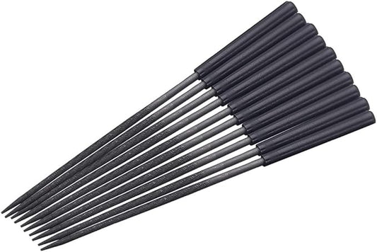 Utoolmart Carbon Steel Needle File, 10-Pieces Mini Steel Needle File Set, 3mm x 140mm Round Files Tools with Plastic Handle, for Metal Glass Stone with Fine Sanding