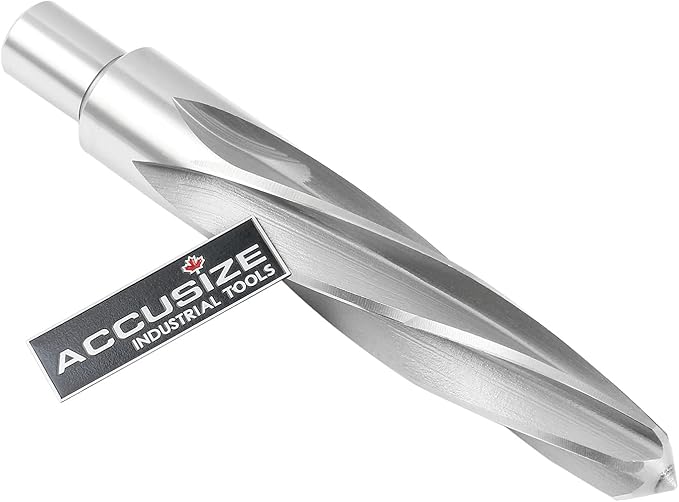 Accusize Industrial Tools 1-1/16'' H.S.S. Aligning Reamer with 3/4'' / 0.75'' Weldon Shank, Spiral Flute, 0521-1716