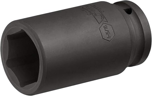 Jetech 3/4 Inch Drive 1-5/16 Inch Deep Impact Socket, Made with Heat-Treated Chrome Molybdenum Alloy Steel, 6-Point Design, SAE